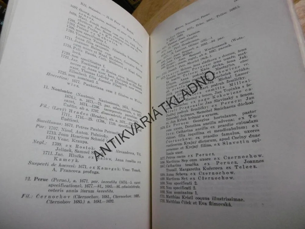 ZPOVĚDNÍ SEZNAMY ARCIDIECÉSE PRAŽSKÉ Z R. 1671-1725,SLÁNSKO, P-A