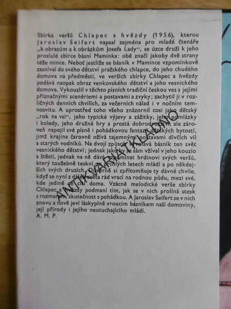 CHLAPEC A HVĚZDY, JAROSLAV SEIFERT, JOSEF LADA