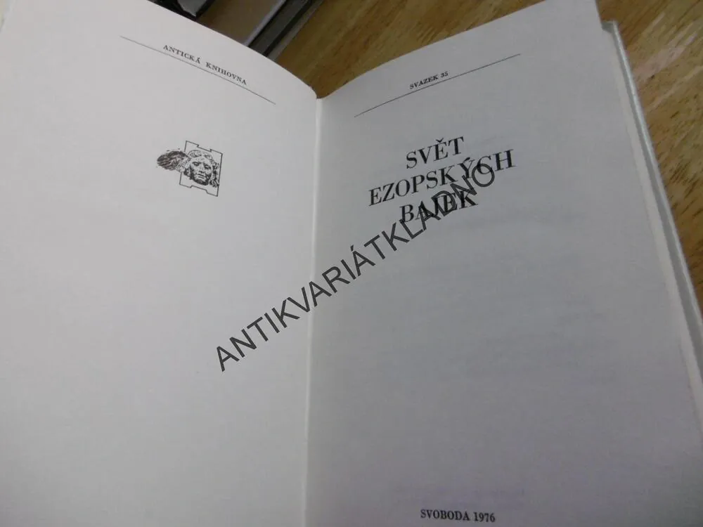 SVĚT EZOPOVÝCH BAJEK, ANTICKÁ KNIHOVNA, **an
