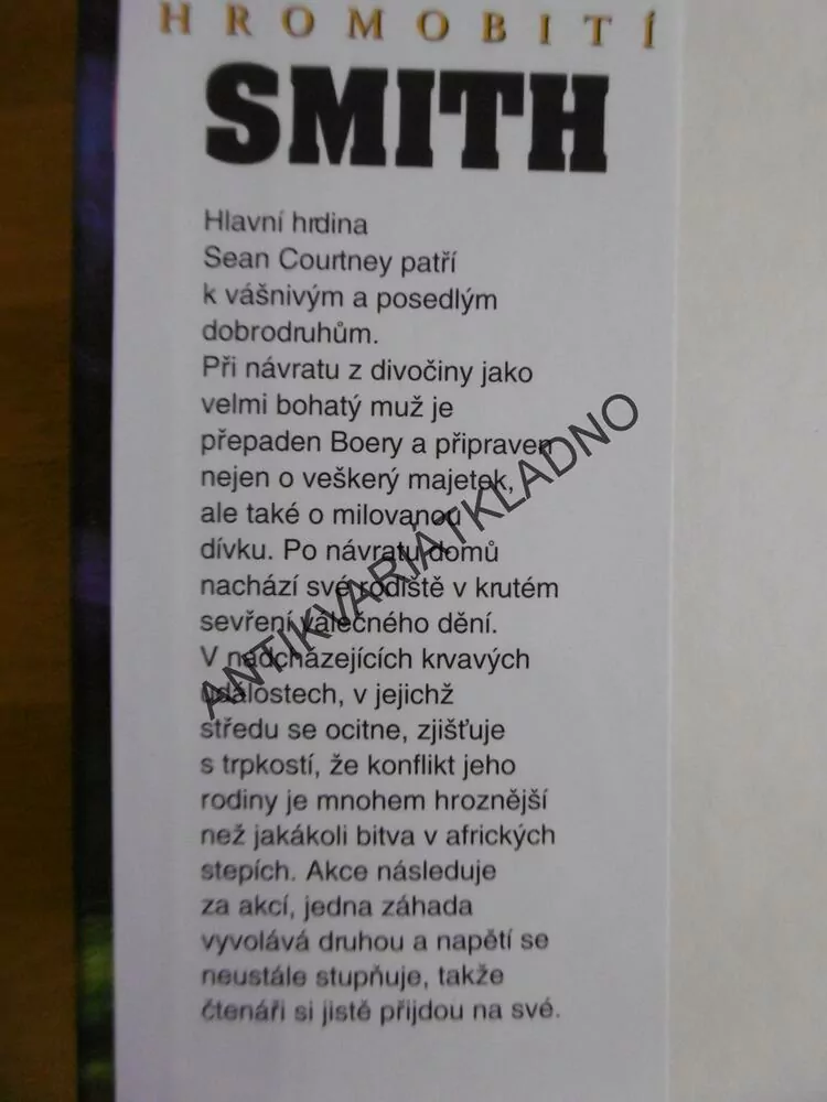 HROMOBITÍ, WILBUR SMITH, **an