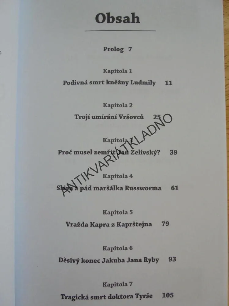 ZLOČINY A TRAGÉDIE V ČESKÝCH DĚJINÁCH, VLADIMÍR LIŠKA, KNIHY ZÁHAD