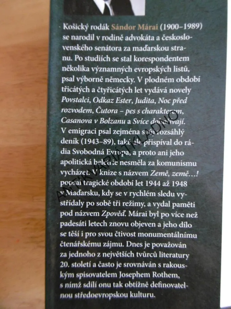 SVÍCE DOHOŘÍVAJÍ, SÁNDOR MÁRAI