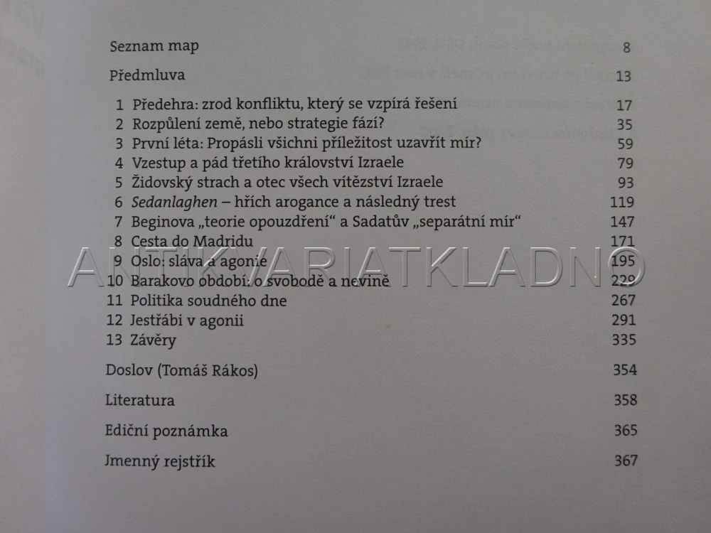 VÁLEČNÉ ŠRÁMY, MÍROVÉ RÁNY, IZRAELSKO ARABSKÁ TRAGÉDIE, ŠLOMO BEN AMI, **an