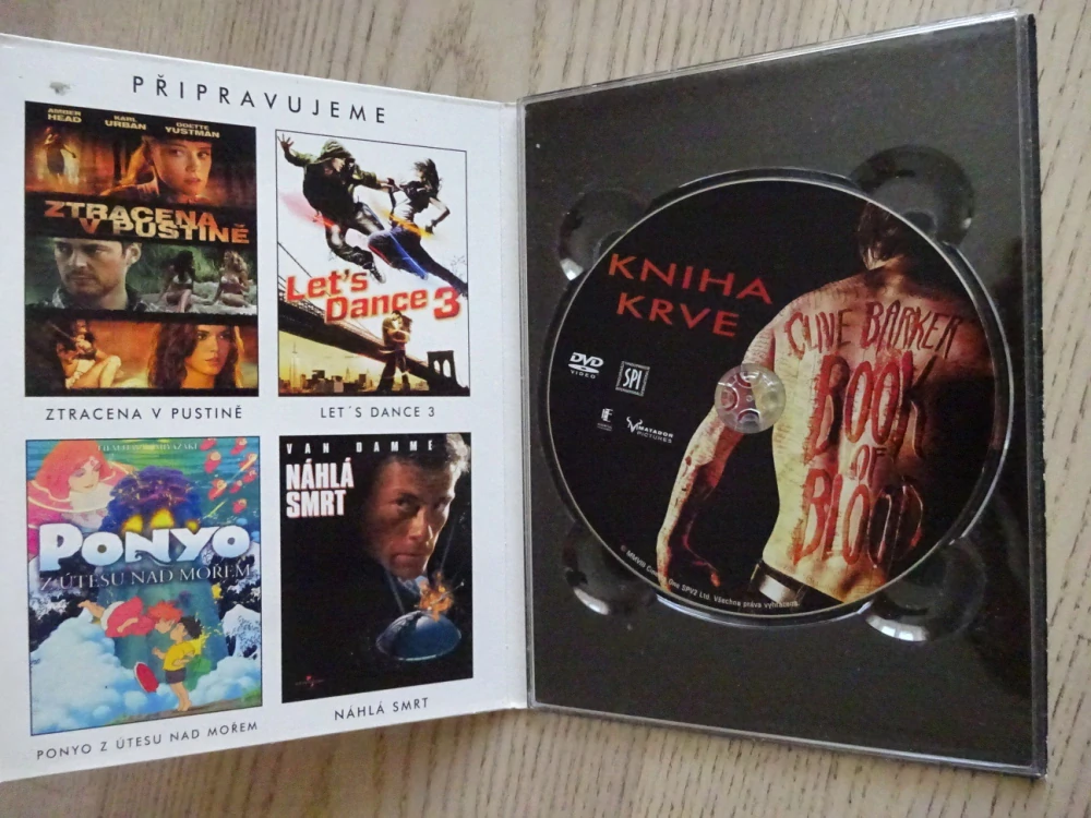 KNIHA KRVE, DVD FILM