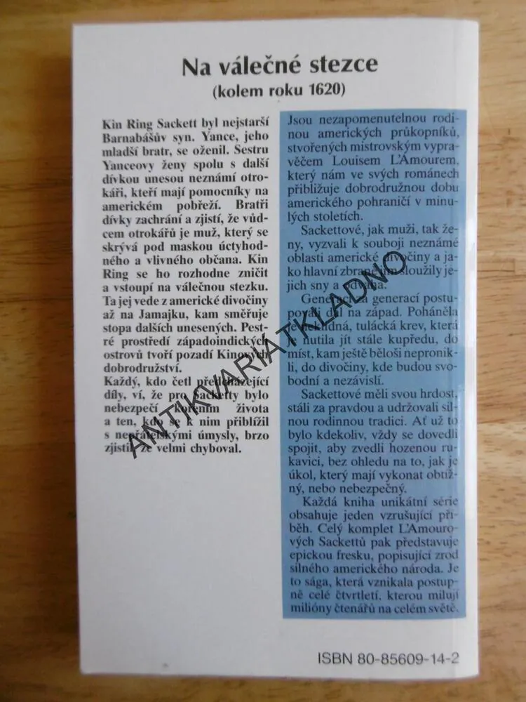 NA VÁLEČNÉ STEZCE, LOUIS L´AMOUR, **an