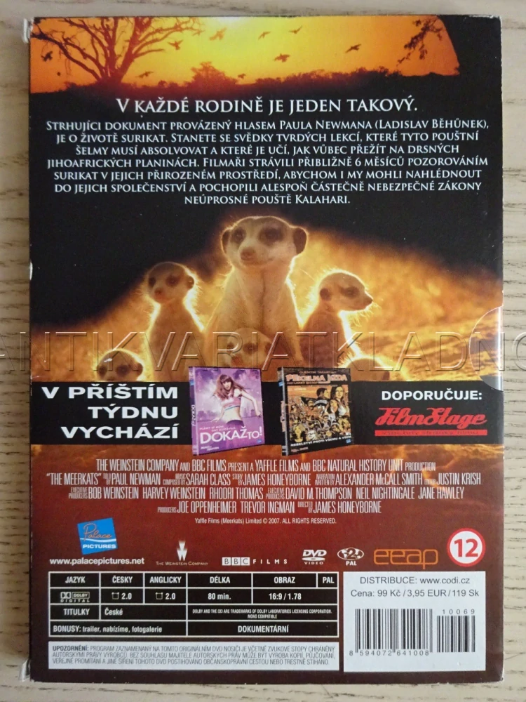 SURIKATY, DVD FILM DOKUMENT