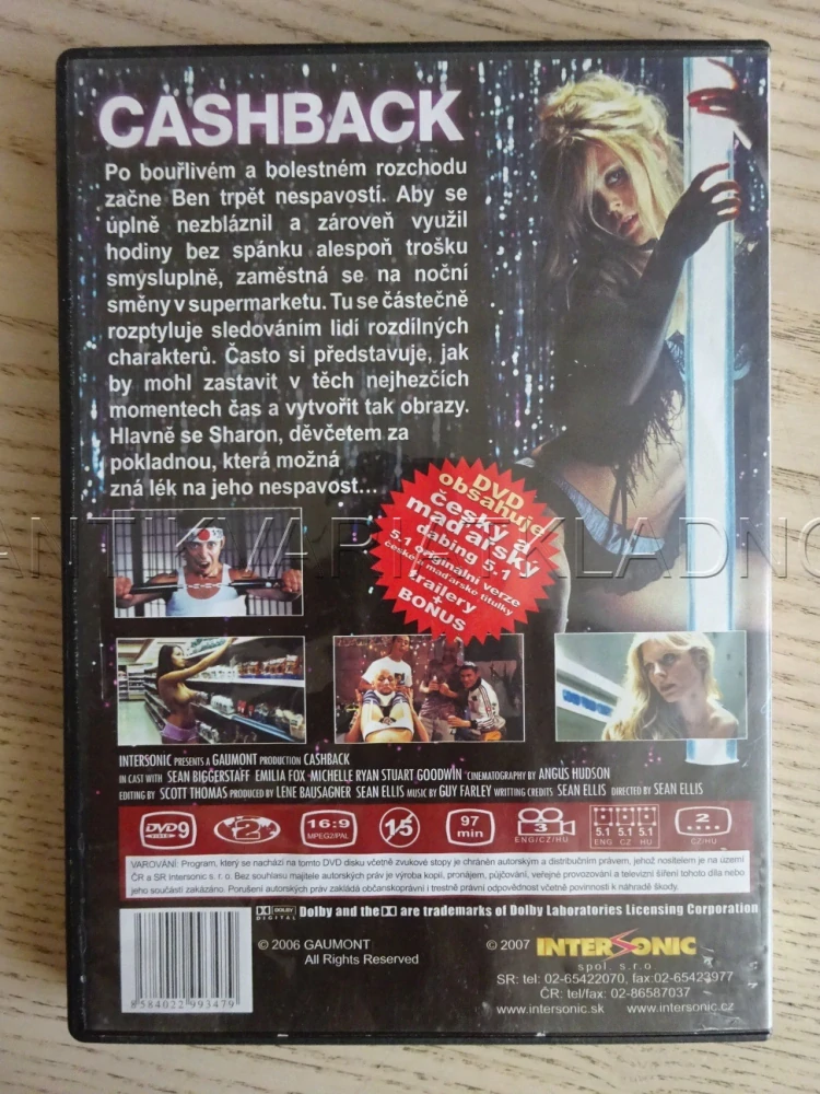 CASHBACK, DVD FILM