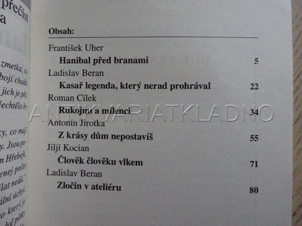 STALO SE!, 6X KRIMI, HANIBAL PŘED BRANAMI, **an