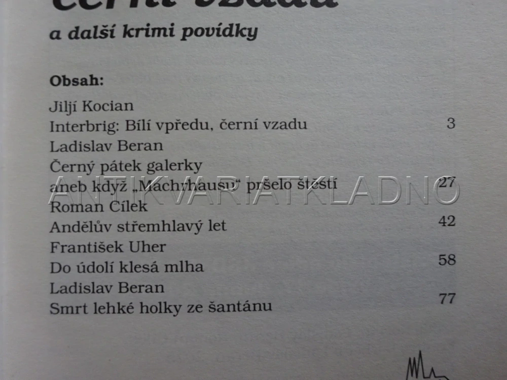 INTERBRIG: BÍLÍ VPŘEDU, ČERNÍ VZADU A DALŠÍ POVÍDKY, **an