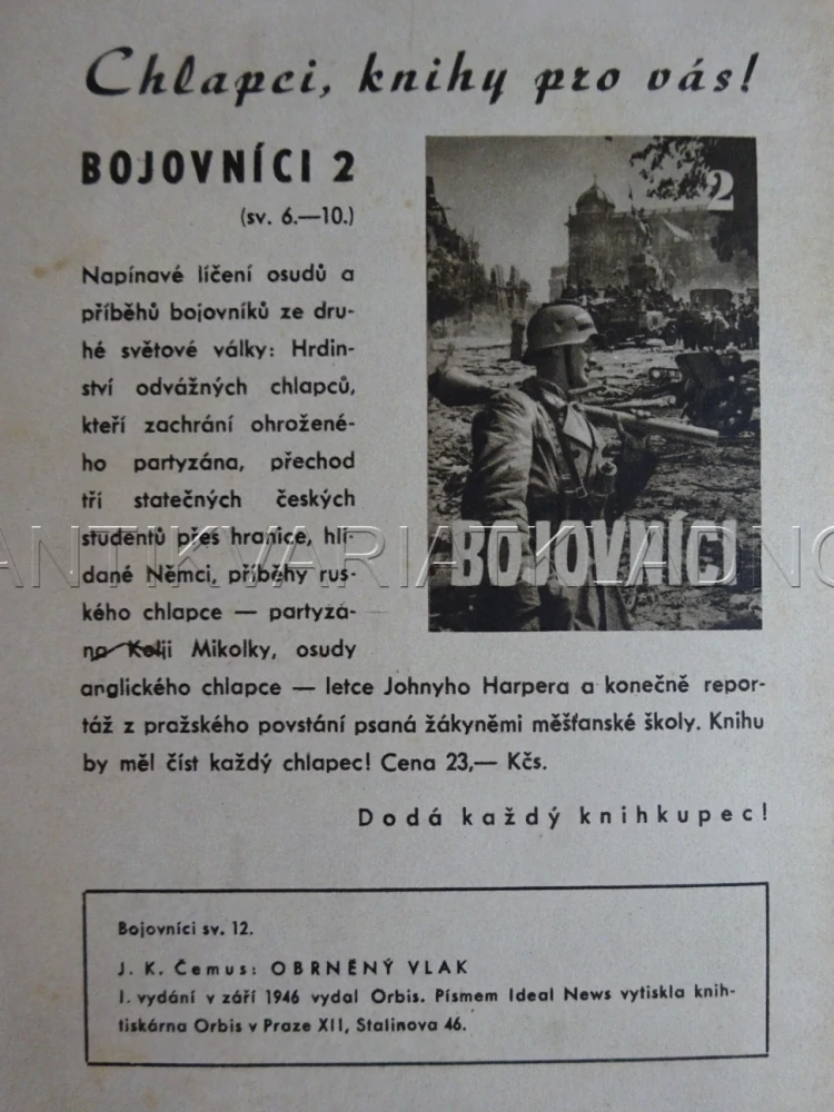 OBRNĚNÝ VLAK, J. K. ČEMUS, **an