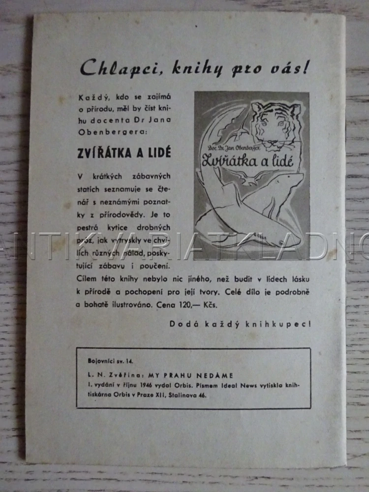 MY PRAHU NEDÁME, L. N. ZVĚŘINA