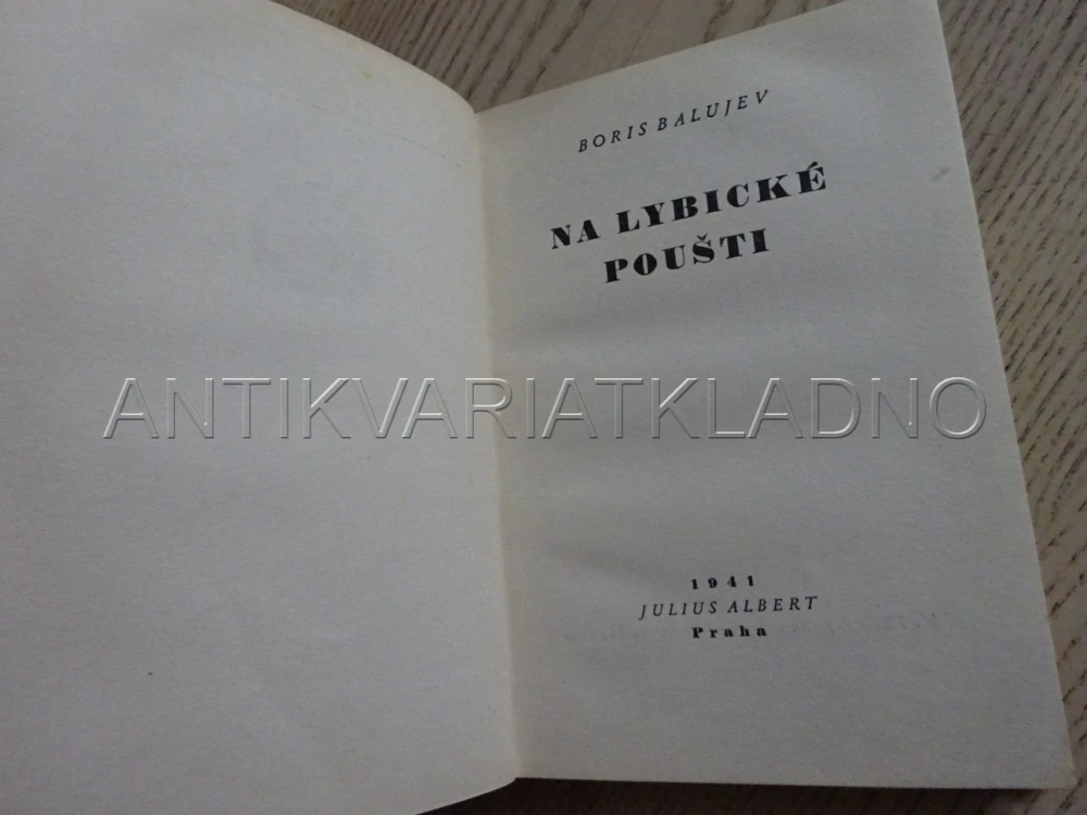 NA LYBICKÉ POUŠTI, BORIS BALUJEV, **an
