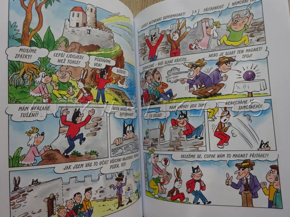 ČTYŘLÍSTEK NA NEBEZPEČNÉM OSTROVĚ, ČTYŘLÍSTEK, JAROSLAV NĚMEČEK, LAMKOVÁ, POBORÁK, **an