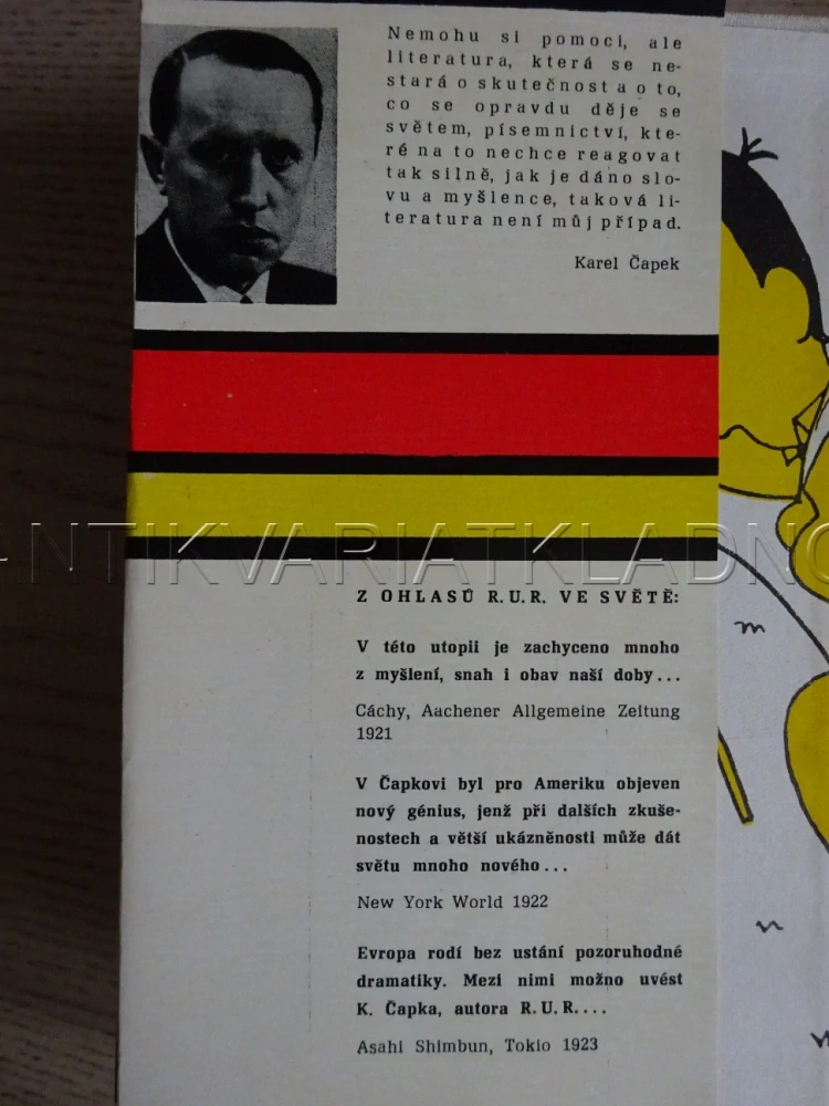 R. U. R., KAREL ČAPEK, **an