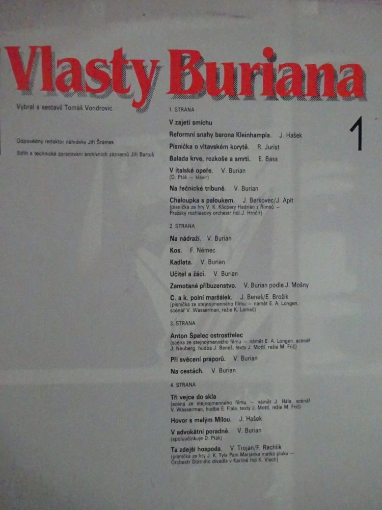 HUMOR VLASTY BURIANA 1, LP