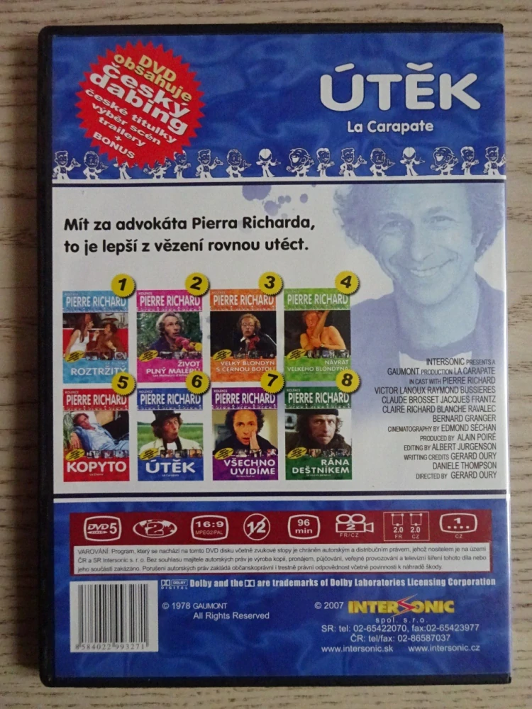ÚTĚK, DVD FILM