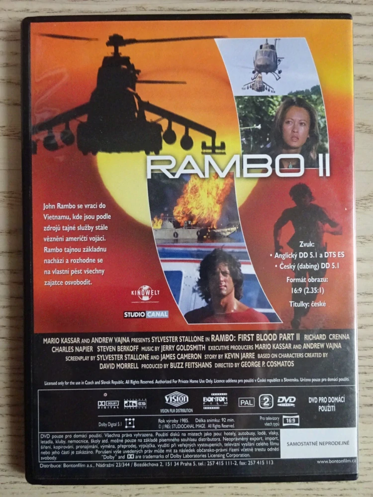 RAMBO II, DVD FILM 