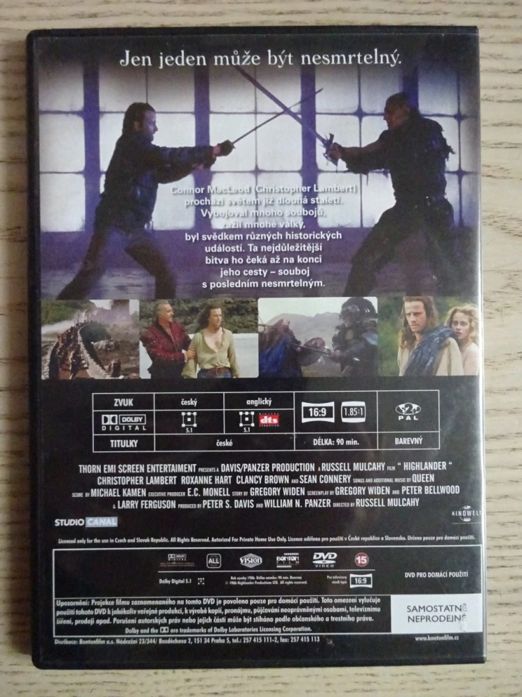 HIGHLANDER, DVD FILM