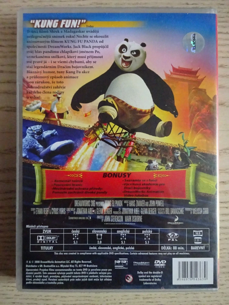KUNG FU PANDA, DVD FILM