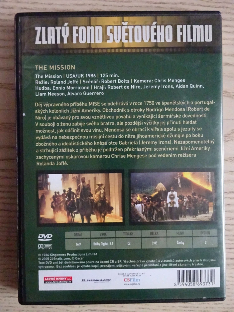 THE MISSION, DVD FILM