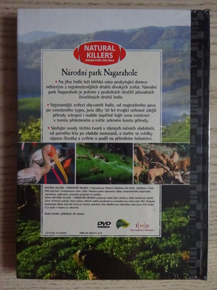 NAGARAHOLE, PŘÍBĚHY Z INDICKÉ DŽUNGLE, DVD FILM DOKUMENT