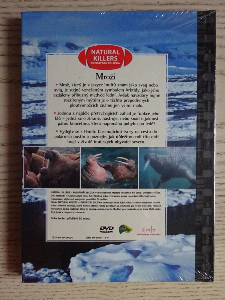 MROŽI, ARKTIČTÍ OBŘI, DVD FILM DOKUMENT