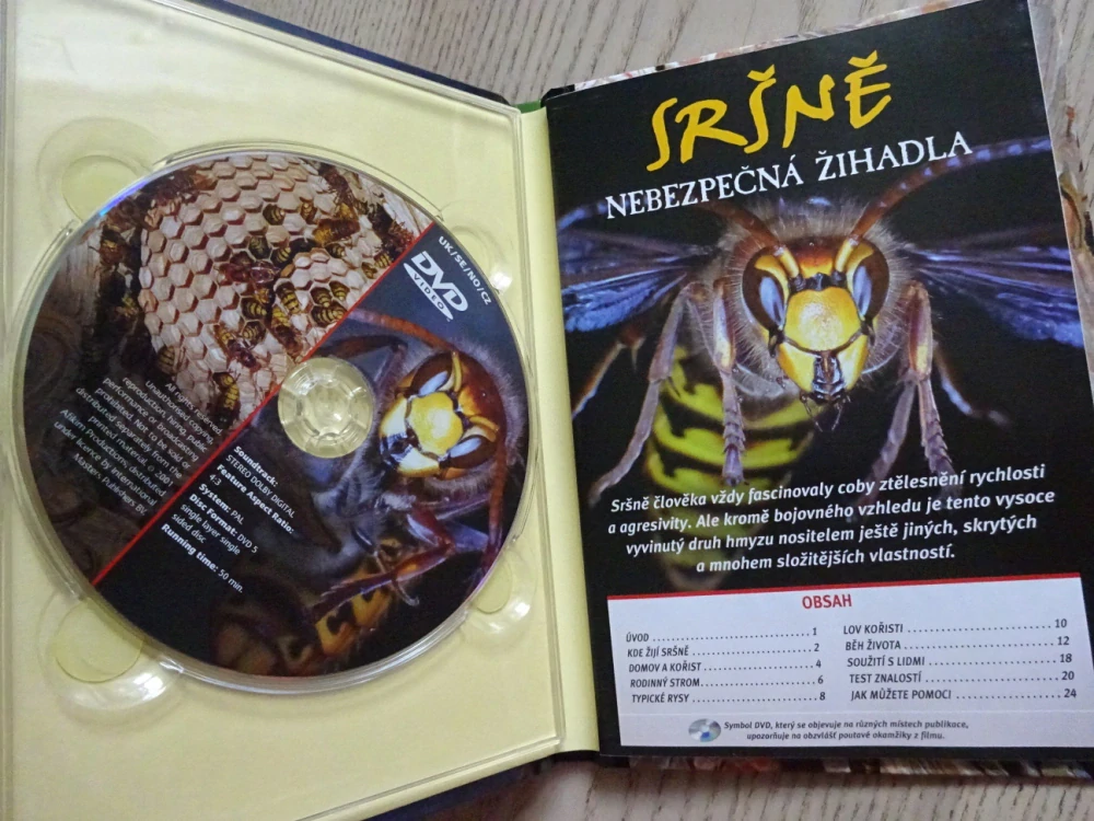 SRŠNĚ, NEBEZPEČNÁ ŽIHADLA, DVD FILM DOKUMENT
