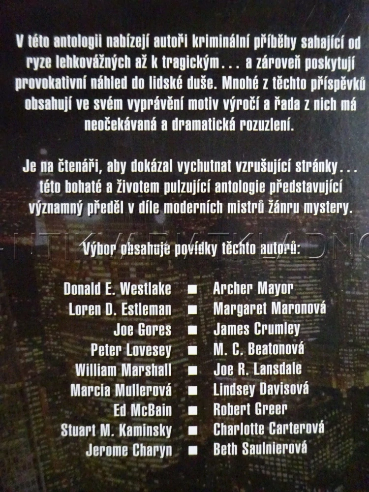 PODVODNÍK A JINÉ POVÍDKY, VÝBOR OSMNÁCTI DETEKTIVNÍCH POVÍDEK, **an