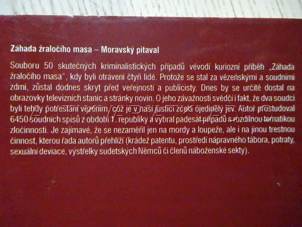ZÁHADA ŽRALOČÍHO MASA, JIŘÍ DĚRDA, **an