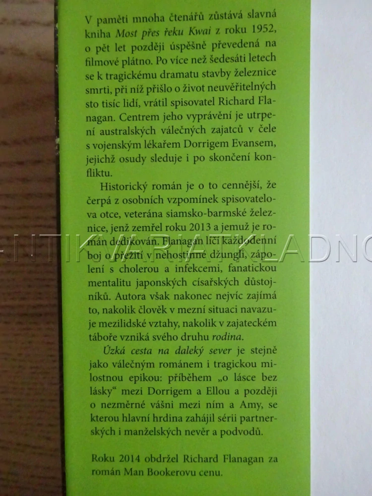 ÚZKÁ CESTA NA DALEKÝ SEVER, RICHARD FLANAGAN, **an