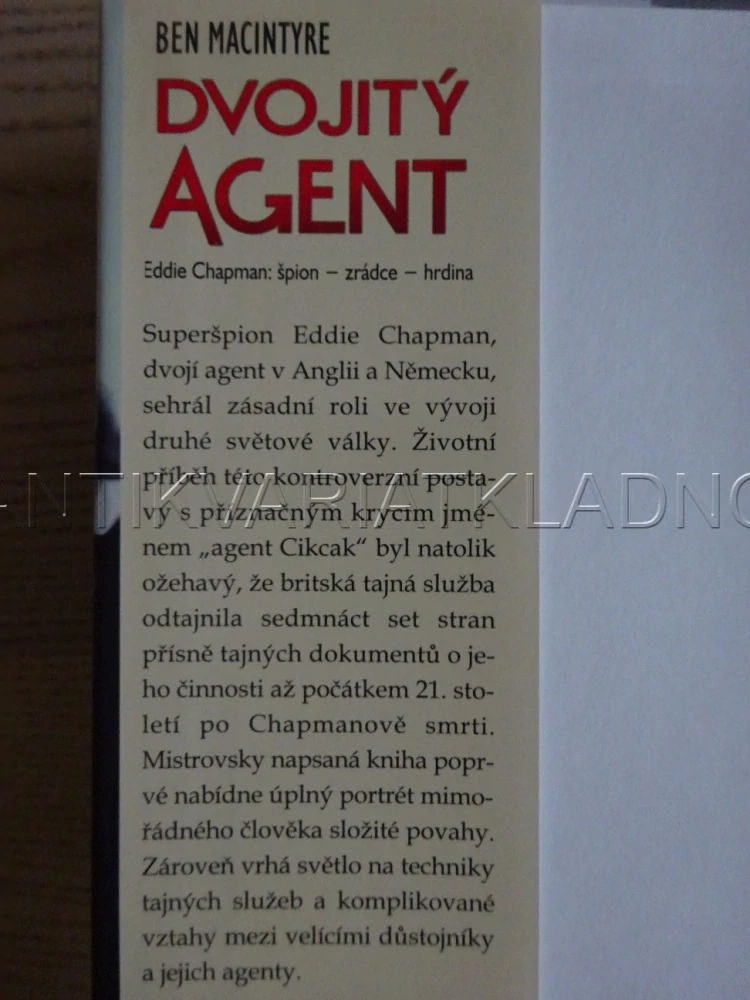 DVOJITÝ AGENT, BEN MACINTYRE, **an