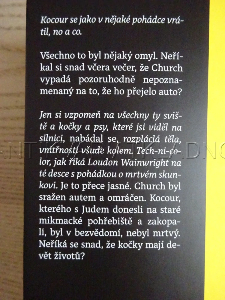 ŘBITOV ZVÍŘÁTEK, STEPHEN KING, **an