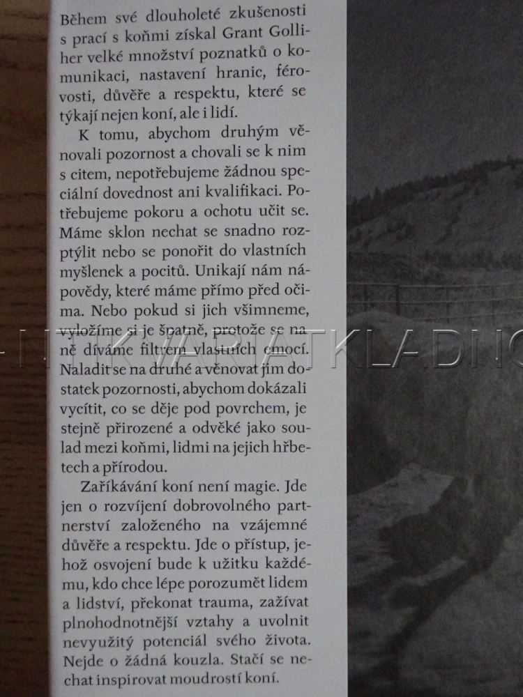 MOUDROST KONÍ, GRANT GOLLIHER, **an