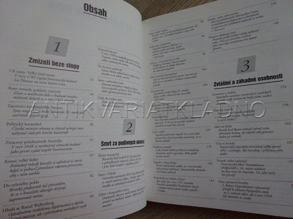 VELKÉ ZÁHADY MINULOSTI, **an