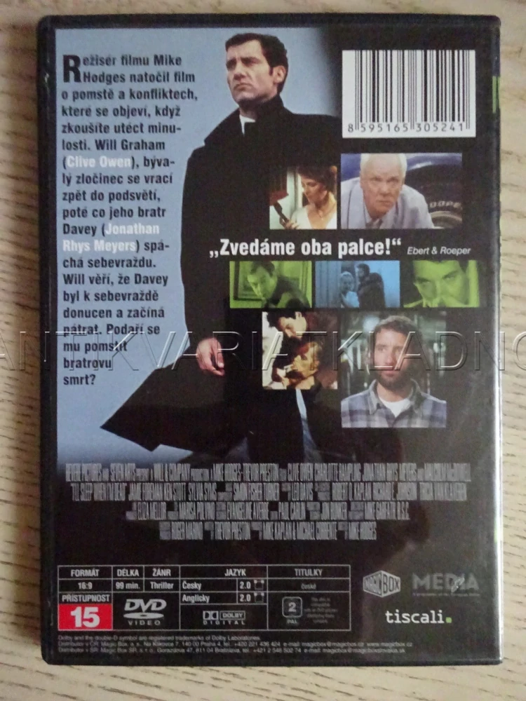 POMSTA BRATRA, RAMPLING, MEYERS, MCDOWEELL, DVD FILM