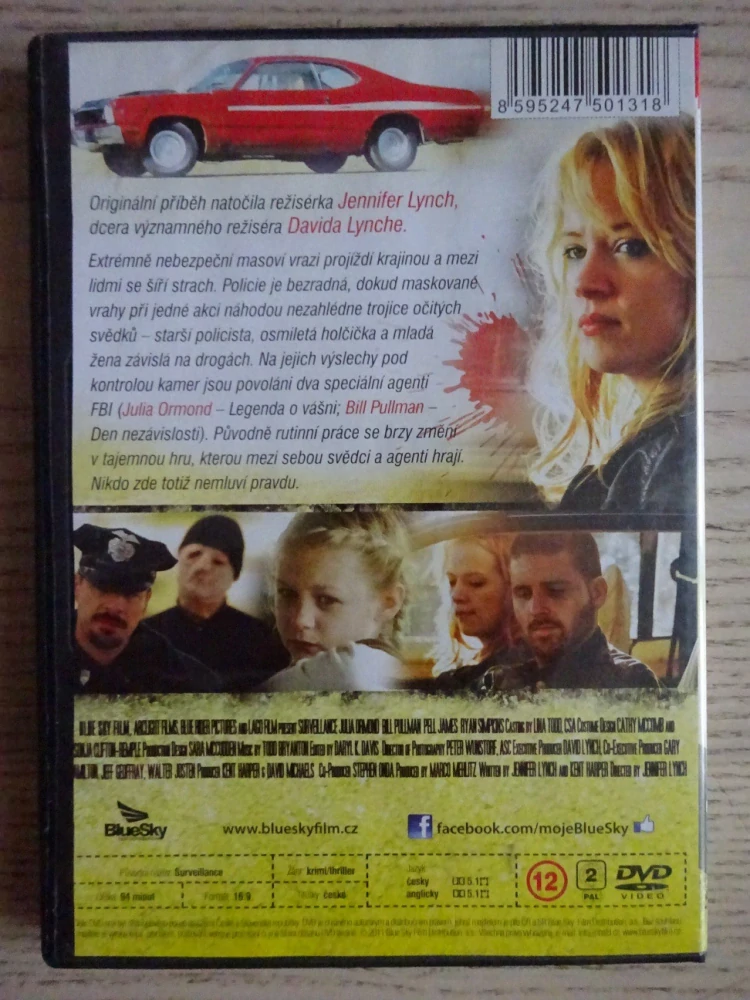 POD KONTROLOU, BILL PULMAN, JULIA ORMOND, DVD FILM