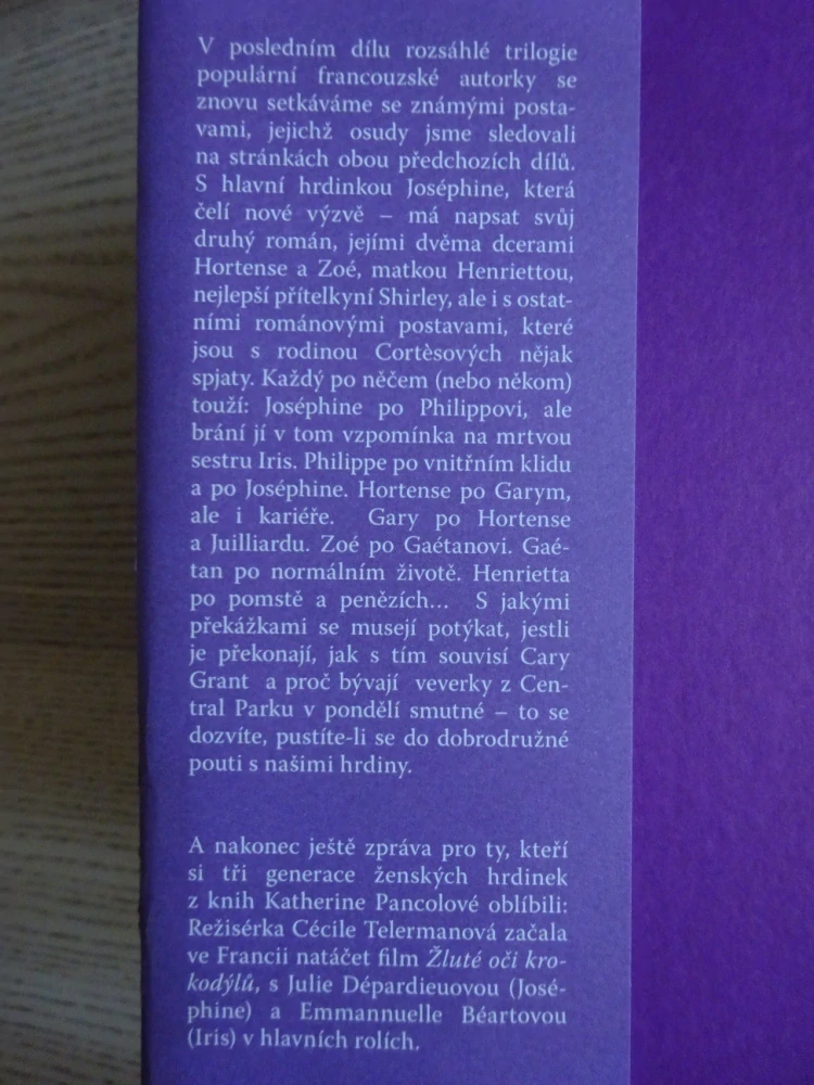 VEVERKY Z CENTRAL PARKU BÝVAJÍ V PONDĚLÍ SMUTNÉ, KATHERINE PANCOLOVÁ, **an