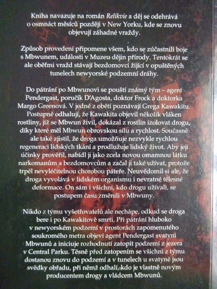 RELIKVIÁŘ, DOUGLAS PRESTON, LINCOLN CHILD, **an
