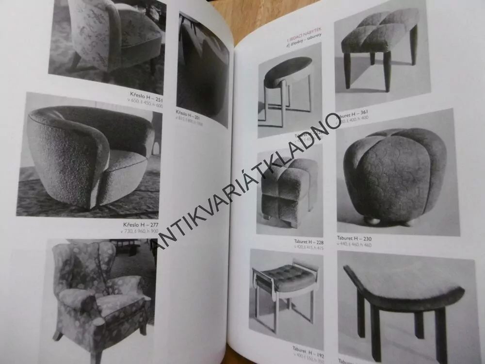JINDŘICH HALABALA A SPOJENÉ UMĚCKOPRŮMYSLOVÉ ZÁVODY BRNO, DESIGN, NÁBYTEK