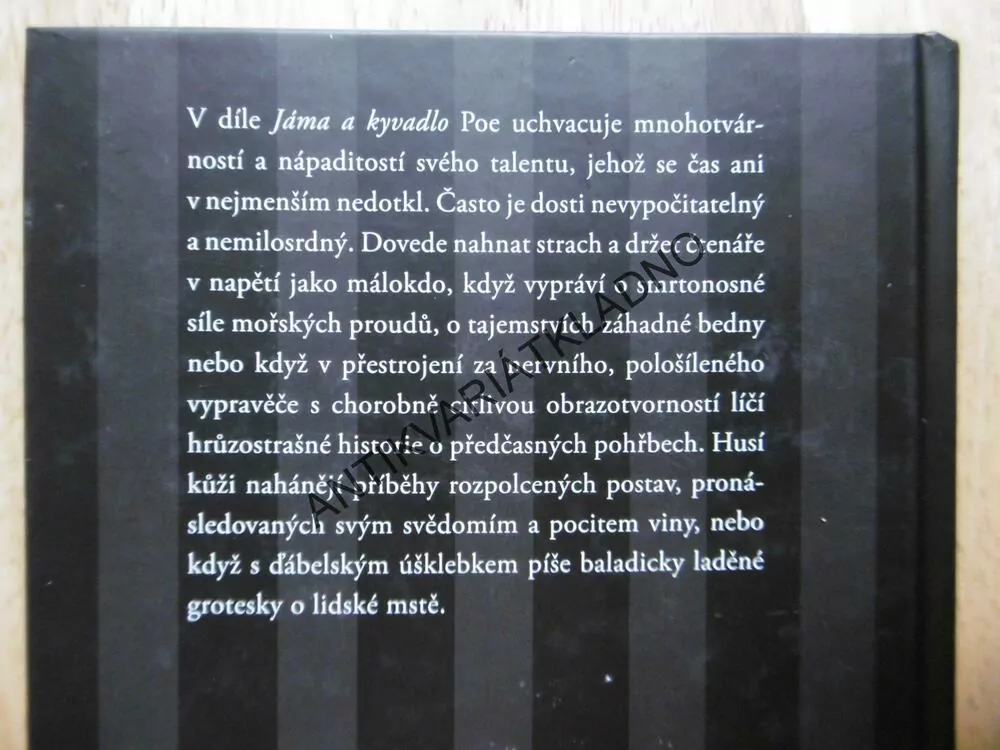 JÁMA A KYVADLO, EDGAR ALLAN POE, **an