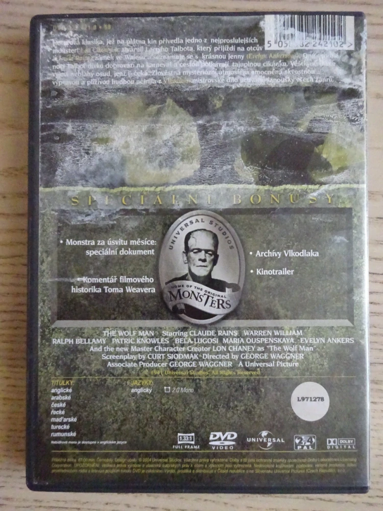 VLKODLAK, DVD FILM