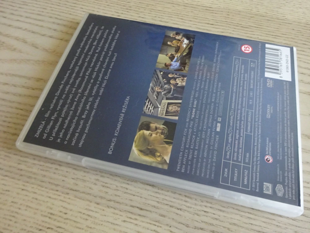 ZMIZELÁ, BEN AFFLECK, DVD FILM