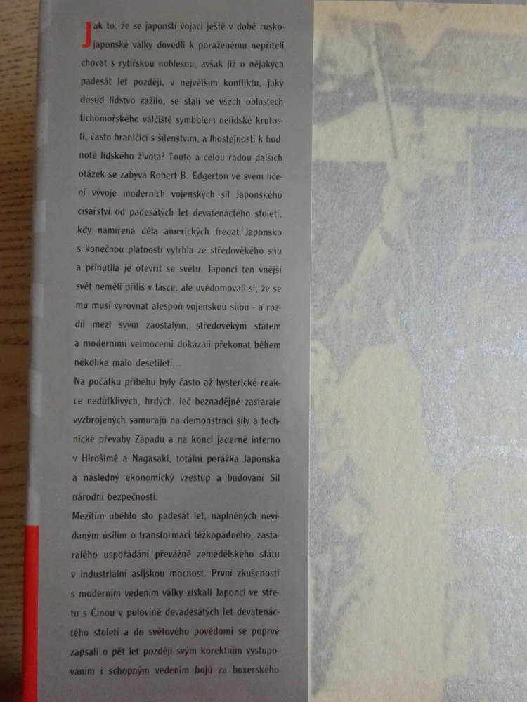 VÁLEČNÍCI VYCHÁZEJÍCÍHO SLUNCE, HISTORIE JAPONSKÉHO VÁLEČNICTVÍ, EDGERTON, **an