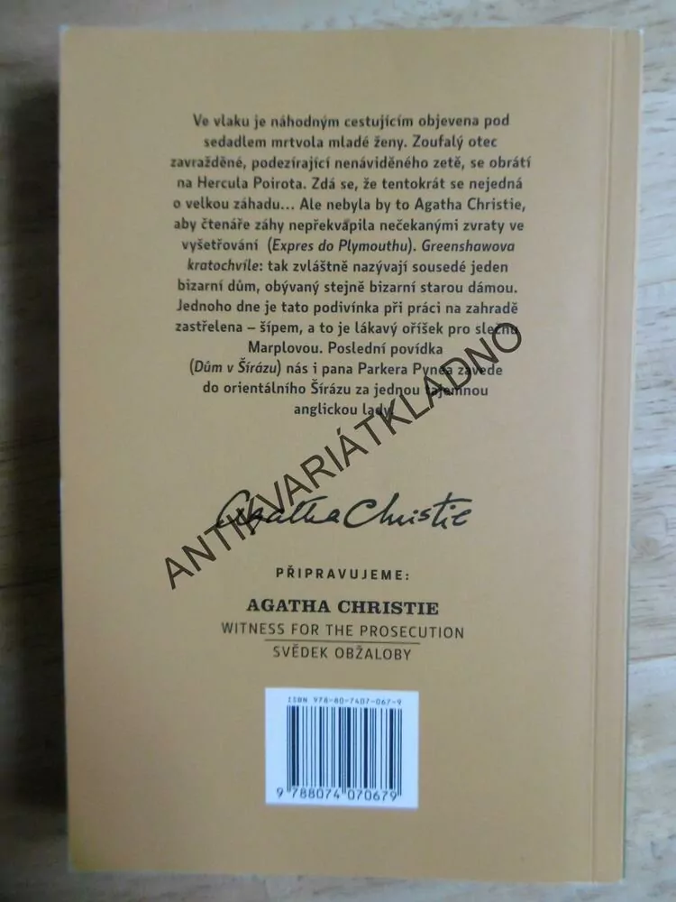 EXPRES DO PLYMOUTHU, AGATHA CHRISTIE, ČESKO- ANGLICKY,