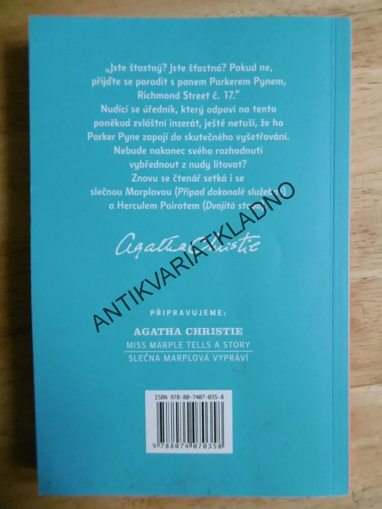 DVOJITÁ STOPA, AGATHA CHRISTIE, ČESKO- ANGLICKY,