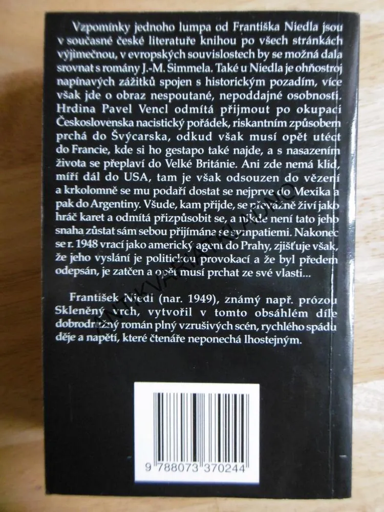 VZPOMÍNKY JEDNOHO LUMPA, FRANTIŠEK NIEDL,
