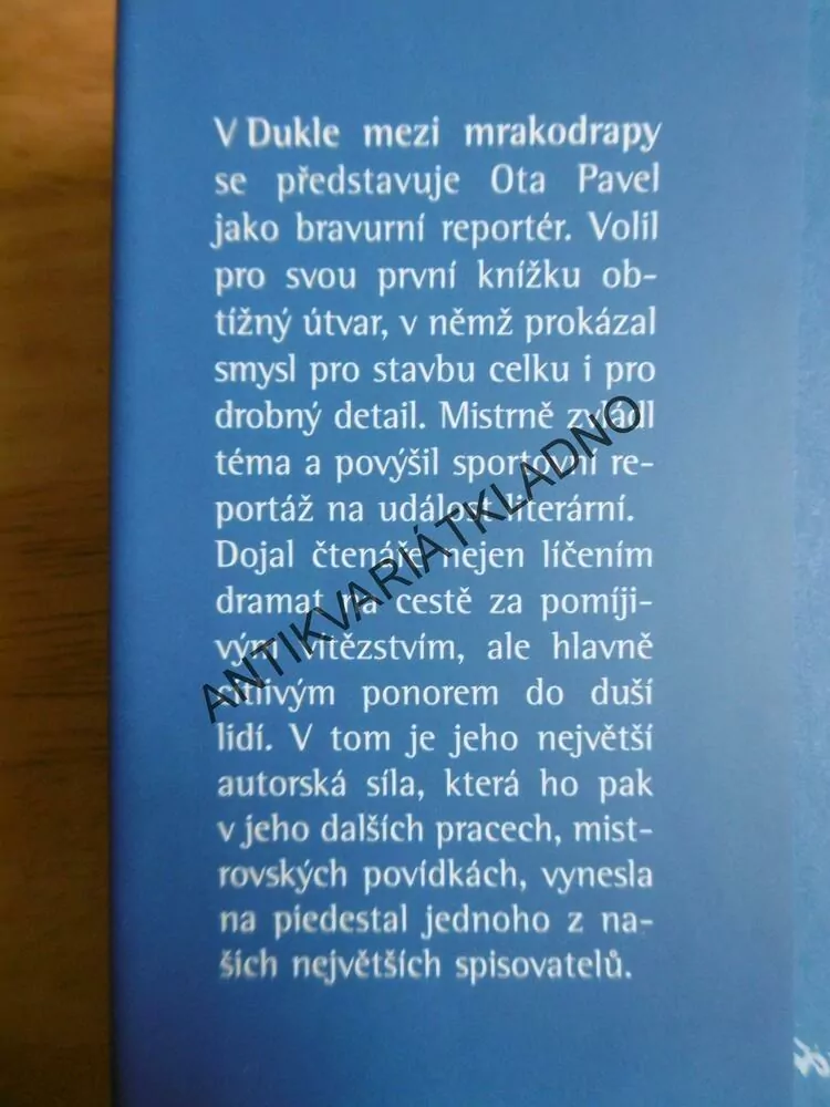 DUKLA MEZI MRAKODRAPY, OTA PAVEL