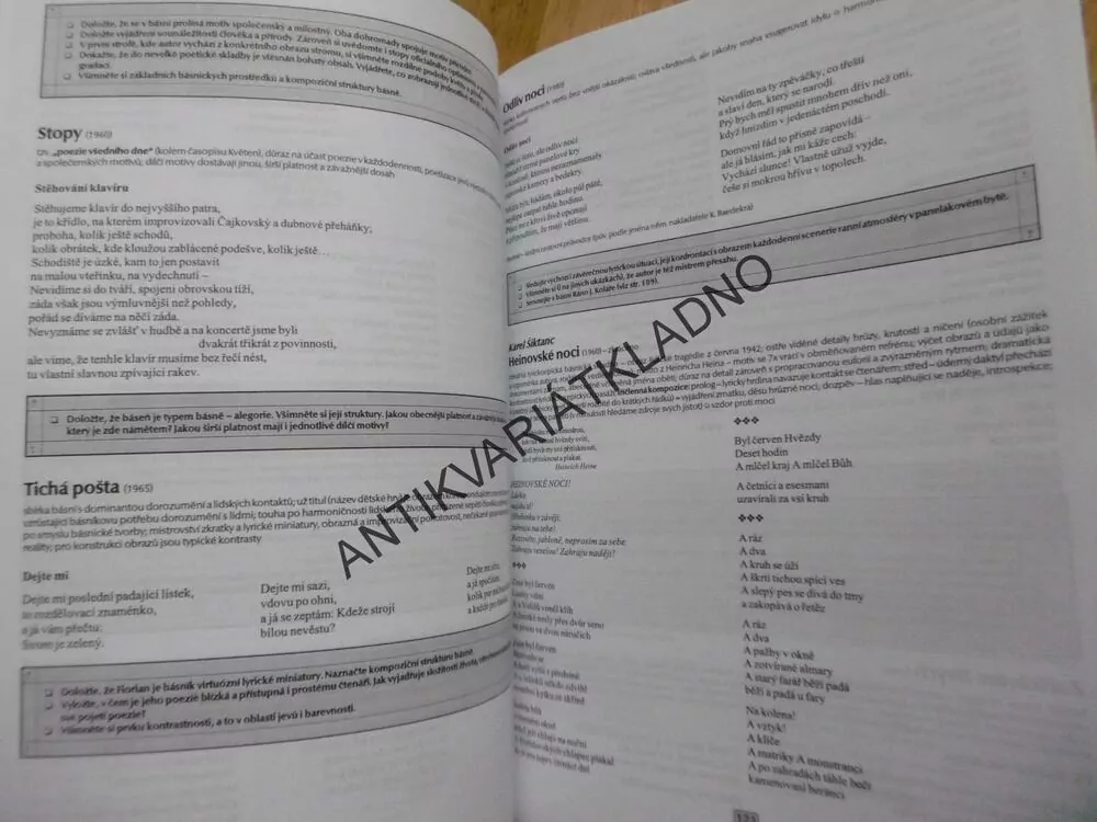 ČÍTANKA IV. K LITERATUŘE V KOSTCE PRO STŘEDNÍ ŠKOLY, SOCHROVÁ
