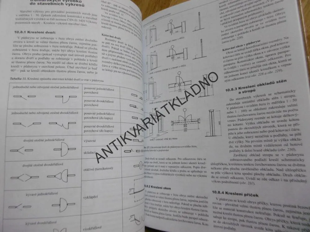 ODBORNÉ KRESLENÍ PRO UČENÍ OBOR TRUHLÁŘ, TRUHLÁŘSTVÍ, MÁCHOVÁ