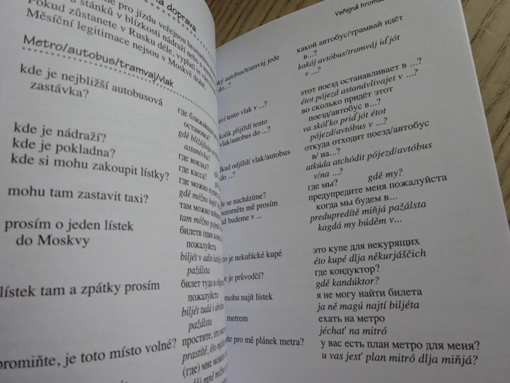 RUSKÁ KONVERZACE, RUŠTINA, **an
